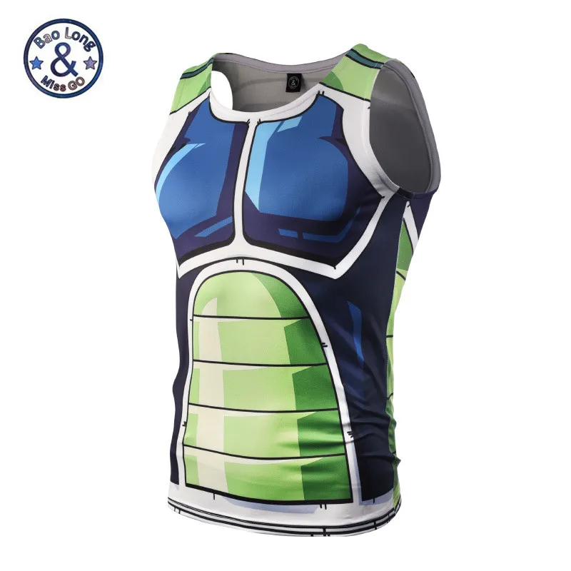 

Bodybuilding clothing Sun Wukong Seven Dragon Ball DBZ 3D Anime Sleeveless vest Tight Tank Top