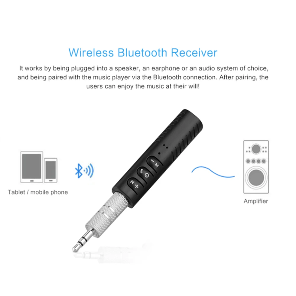 Универсальный Bluetooth Автомобильный Aux 3,5 мм разъем громкой связи автоматический беспроводной мини музыкальный аудио адаптер приемники для автомобильных динамиков стерео