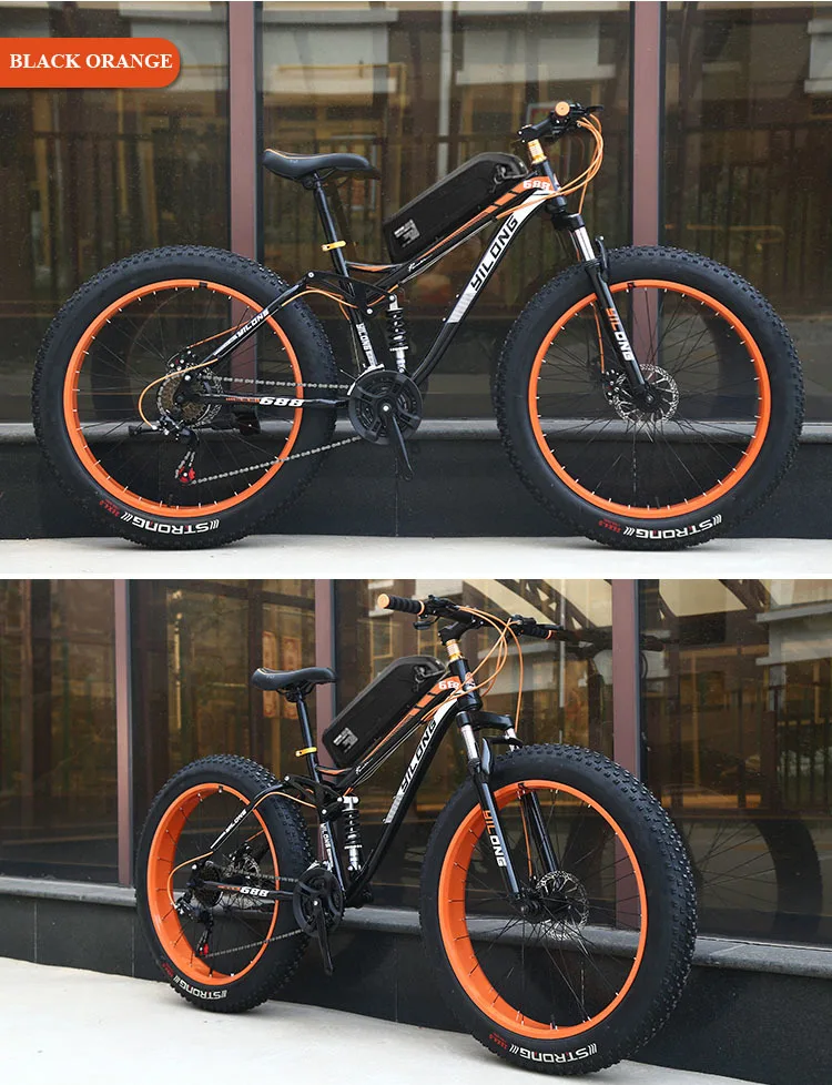 Cheap 26 "mountain Bike Suspension Of Fat Powerful Electric Ebike And Ebike 27 Speed Mountain Bike 48v1500w 4.0 - Road Tyres. 25