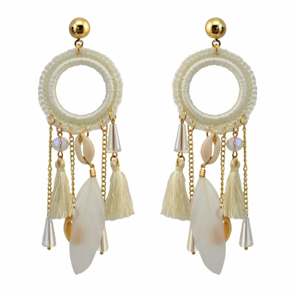Korean Earrings Tassel Earrings Flipkart Shiny White Crystal