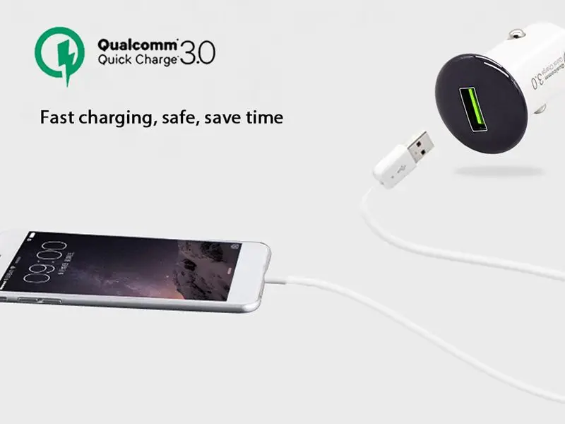 Sindvor 5 в 3 А мини USB Автомобильное зарядное устройство Быстрая зарядка 3,0 адаптер для мобильного телефона Быстрая зарядка QC 3,0 Зарядка универсальная для iPhone Xiaomi
