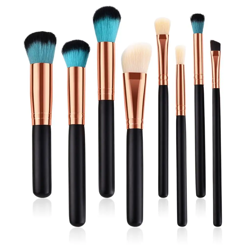Pro 8Pcs Makeup Brushes Set Tools Cosmetic Foundation Eyeshadow Blusher
