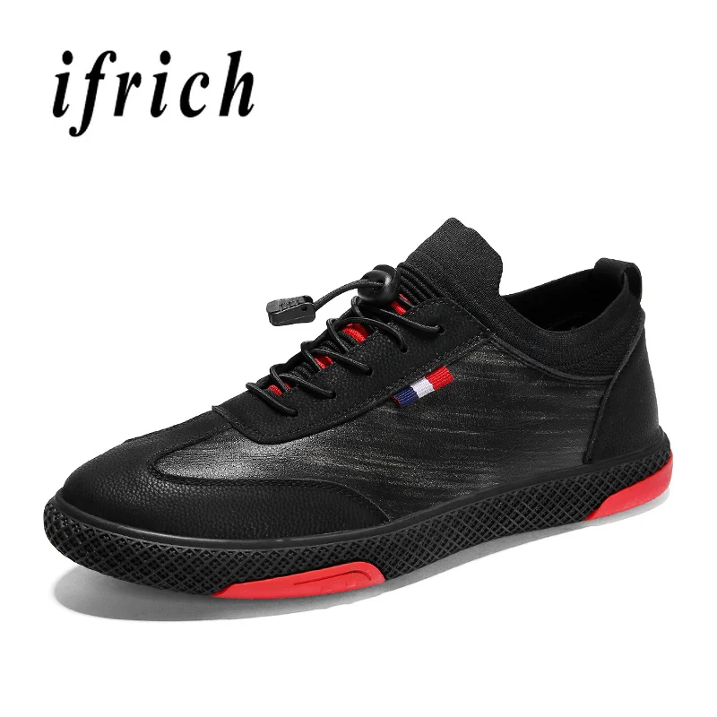 

Popular Youth Casual Footwear for Men Comfortable Male Fashion Sneakers Elastic Band Walking Shoes Men Black Luxury Brand Shoes