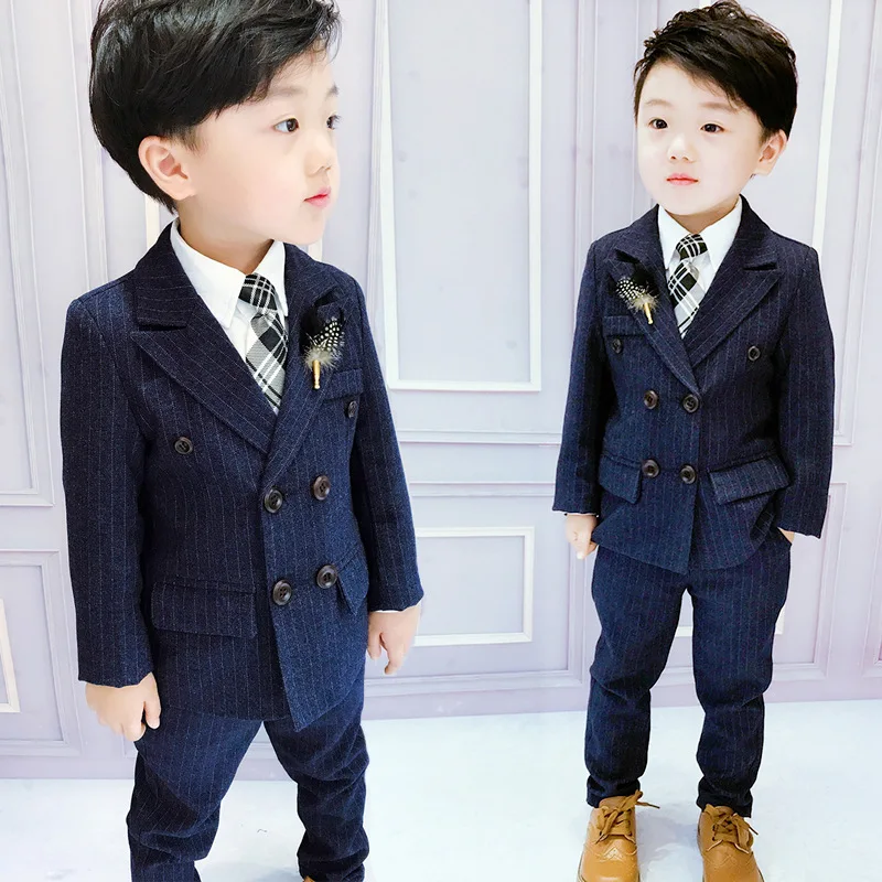 

Children Suit For Boy Costume Kids Wedding Suit Blazer Boys Suits For Weddings Boys Tuxedo 3pcs Coat+Vest +Pants kids blazer