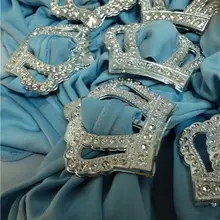 500 шт./партия, DHL, пластиковая пряжка, круглая корона, форма сердца, для свадебного чехла, стул, спандекс, декоративные пряжки для ленточного стула Sas