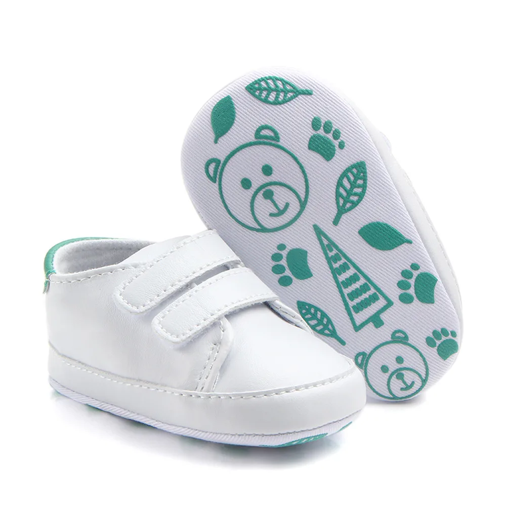 

New Hot Cute Solid Infant Anti-slip New Born Baby Shoes Casual walking Shoes super quality Great For Baby Peuter Schoenen@30