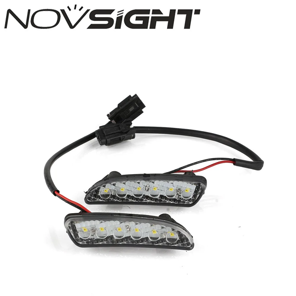 NOVSIGHT Car LED Light DRL Driving Daytime Running Light White Yellow