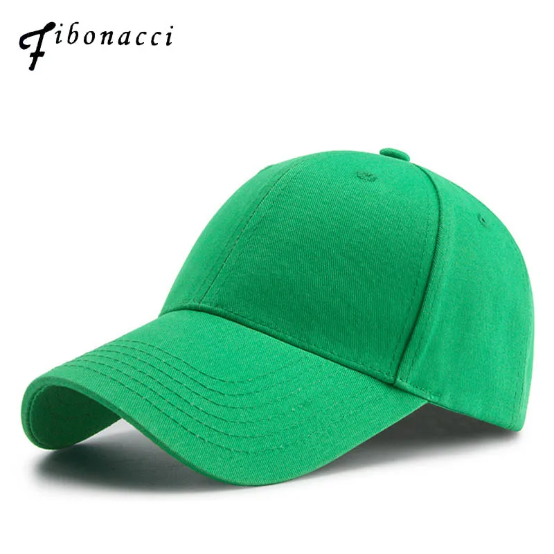 

Fibonacci high quality brand green baseball cap cotton classic men women hat snapback golf caps