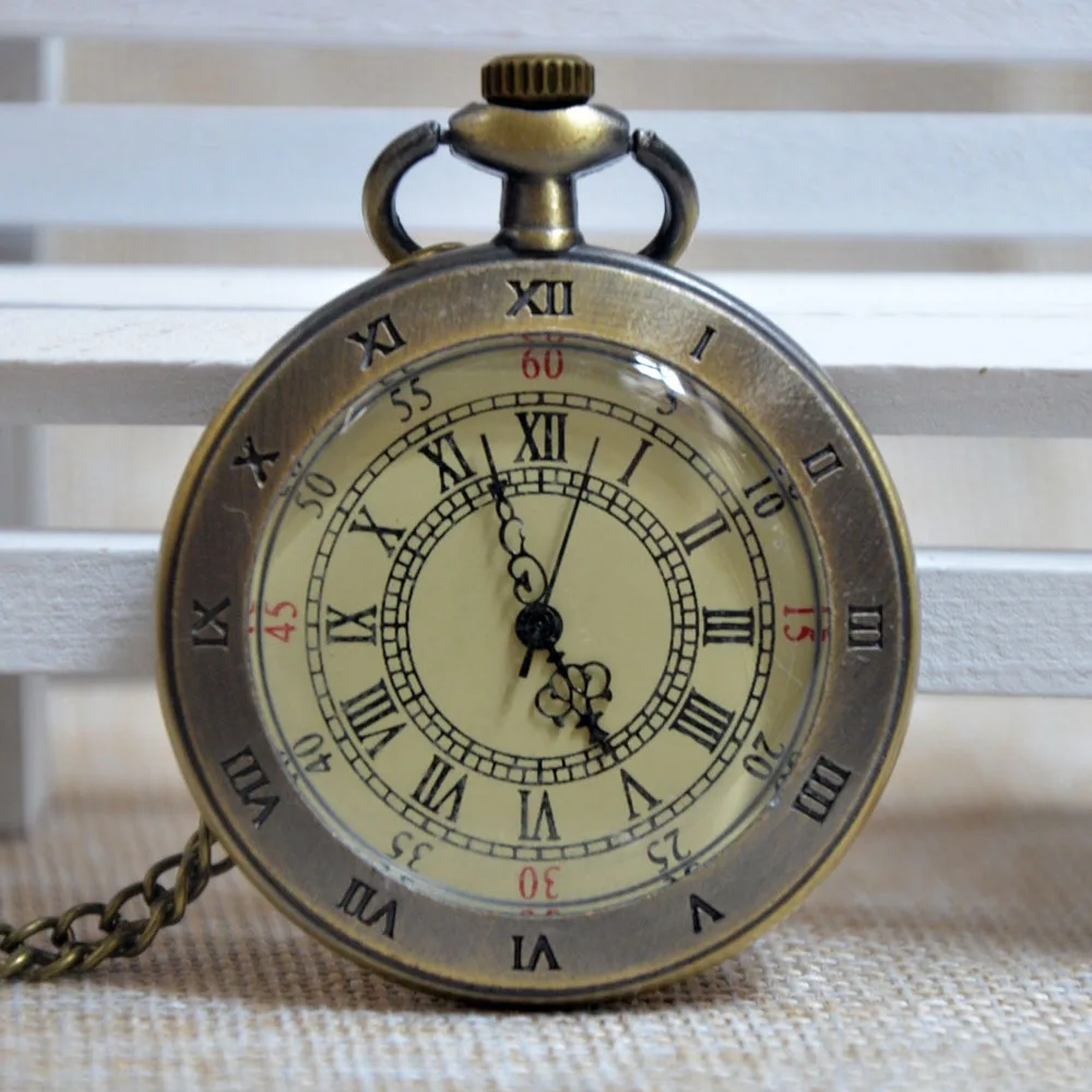 Men Women Retro Stainless Steel Case Roman Numerals Modern Quartz