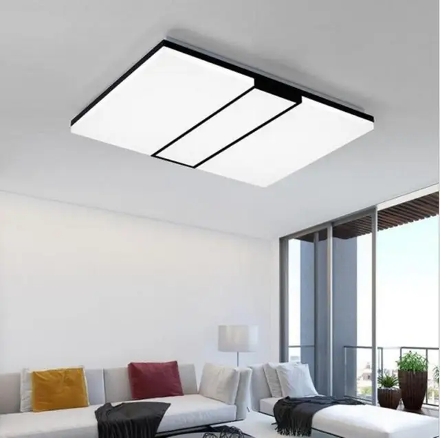 LED Deckenleuchten Wohnzimmer Licht Rechteckige Einfache Moderne ... LED Deckenleuchten Wohnzimmer Licht Rechteckige Einfache Moderne ...