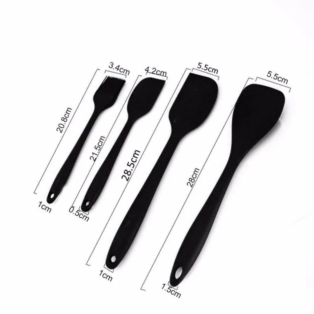 Leeseph Kitchen Utensils Cooking Set 10 Pieces Non-stick Cookware Spaghetti Server Soup Ladle Slotted Turner Whisk