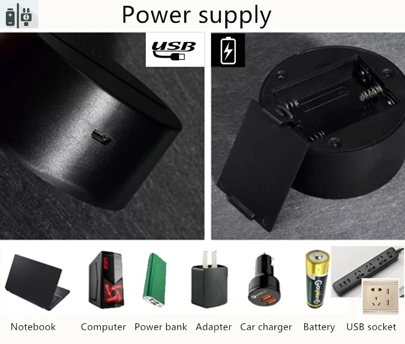 3D night light power supply 800