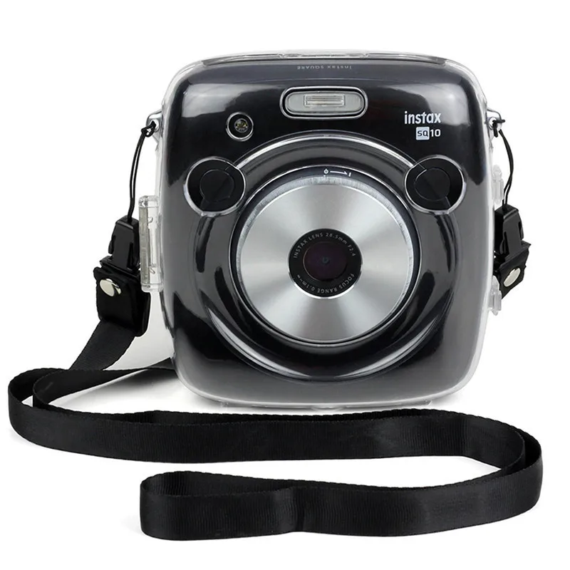 

Leather Action Camera Protect Case for CAIUL Fujifilm Instax Polaroid Square SQ10 HD Camera Mini Camera Pouch Shoulder Strap Bag