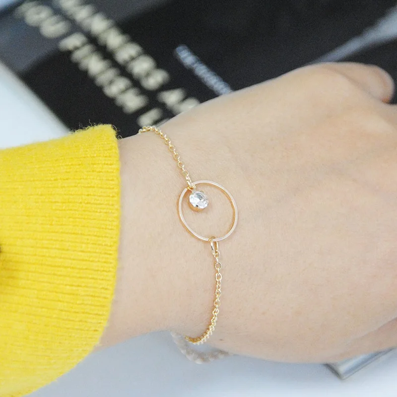 

New product Summer Gold Chain bracelets & bangles Twist circle Bracelet friendship bracelets Wedding Gift