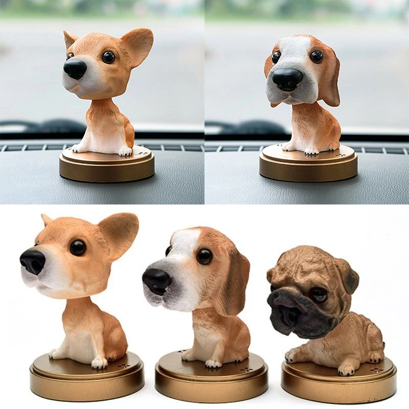 New Cute Nodding Dog Perfume Ornament Car Dashboard Decor Air Freshener Diffuser New