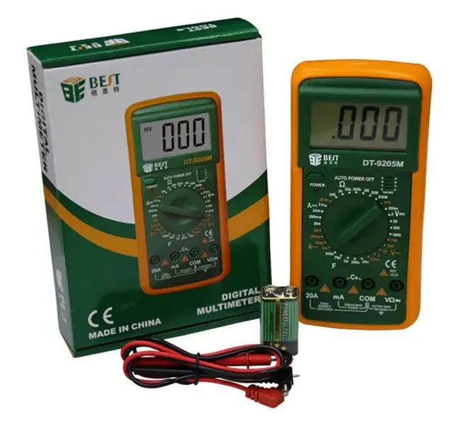

high quality (Best-9205M) Upgraded version Wholesale BEST 9205M Handheld LCD Screen Digital Multimeter With buzzer