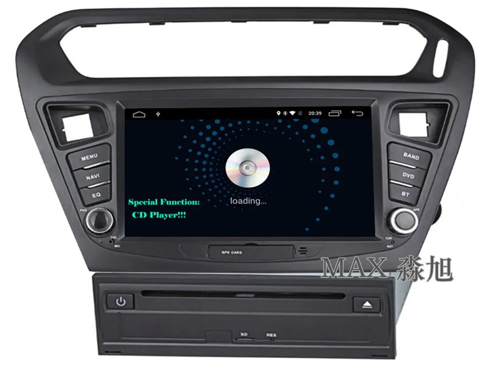 Perfect MAX 2G Car Radio GPS Navigation System For Peugeot 301 /Citroen Elysee CD Player Bluetooth call/music Free Map SWC Mirror Link 2