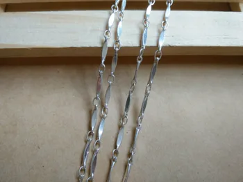 

bracelet necklace material DIY steel chain accessories Jewelry parts brass chain/1.8*10MM Bead chain SMB1025