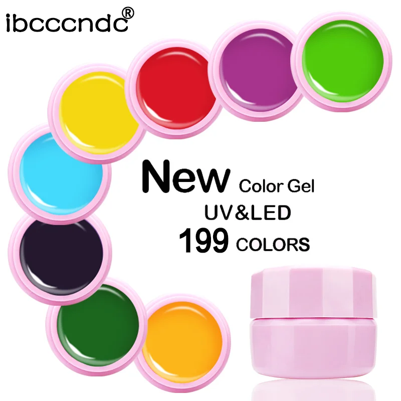

Nail Gel Lacquer 6ML 199 Pure Colors UV Gel Varnish Manicure DIY Nail Art Design Tips Gel Polish Design Nail Painting Color Gel