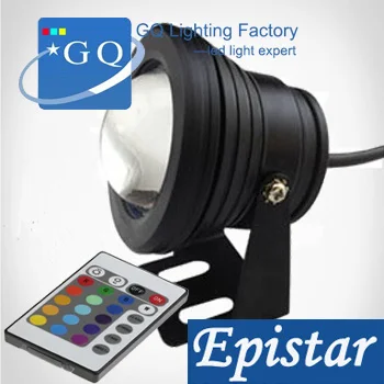 

5pc DC AC 12v 10W RGB Led underwater Light Warm cold white Waterproof IP68 fountain pool Lamp pond spotlightRemote controller