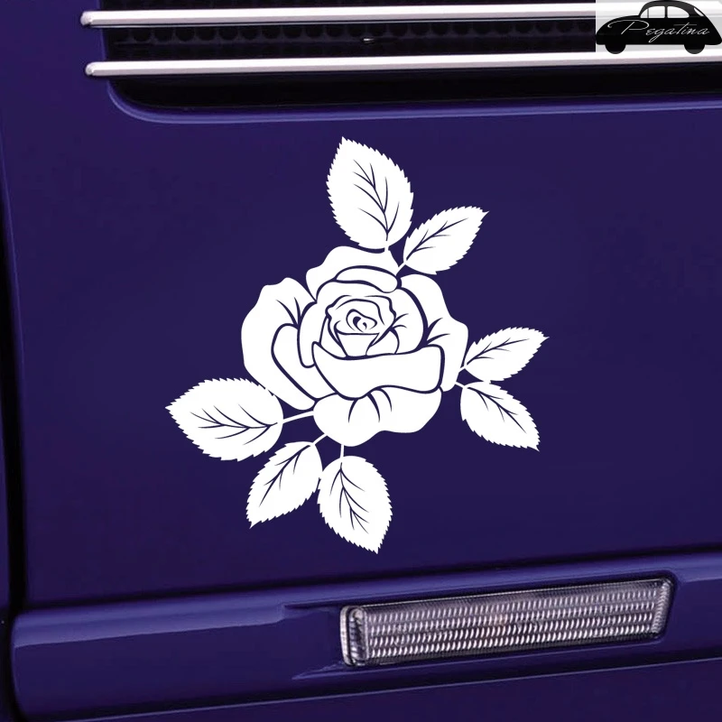 Pegatina Flower Rose Sticker Car Decal Posters Vinyl Wall Decals Decor Mural Sticker