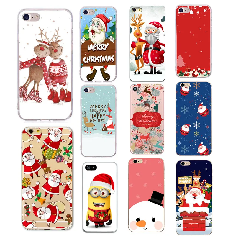 

Luxury Christmas Phone Case For iPhone 7 Case Woman For iPhone X 7 6 6S 8 Plus 5 5S SE Case Cover 8Plus 7Plus Coque Fundas Capa