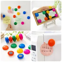 20 шт./лот, белая доска круглой формы с магнитным зажимом, белая доска на холодильник, магнитная доска для школы, для использования в школе, S18127