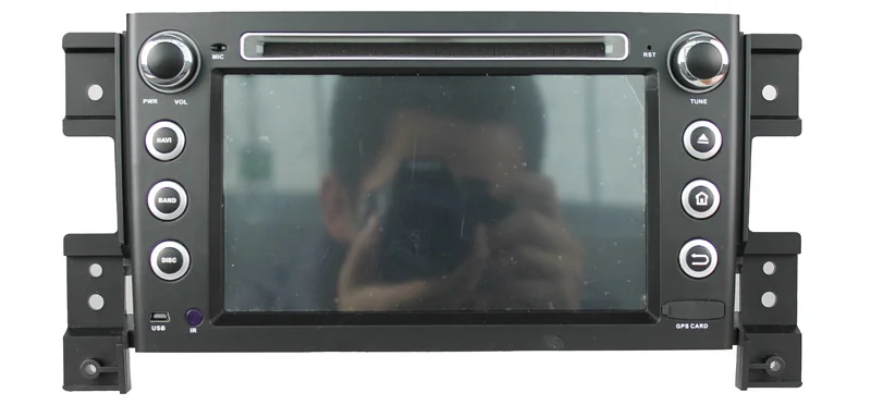 Top 7inch two din car audio multimedia player for suzuki vitara 2007-2011 with android 9.0 system octa core 4+64GB wifi gps navi 10