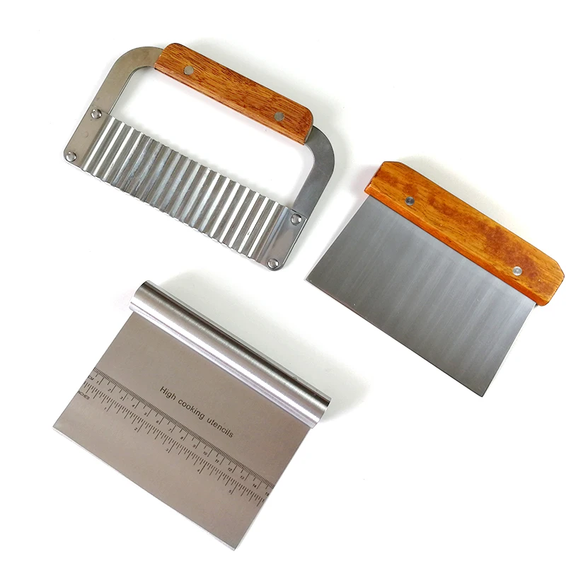 Durable Stainless Steel Pizza Dough Scraper Cutter Fondant Cake Baking Pastry Spatulas Cutters Tough Kitchen Tool Accessories - Image 6