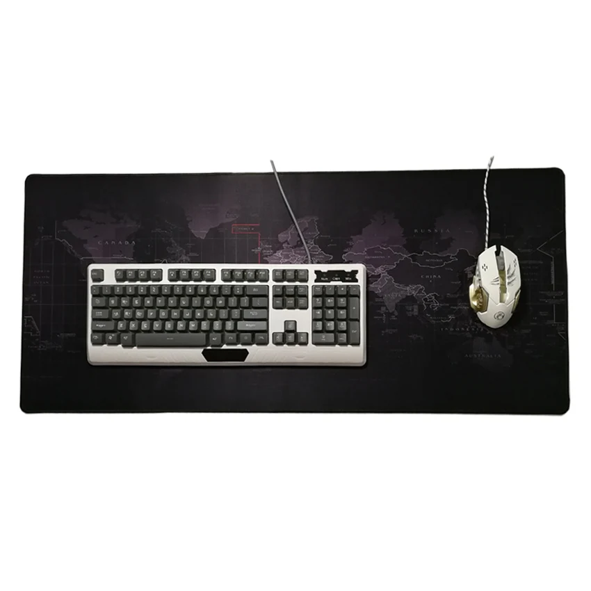 XL карта мира игровой коврик для мыши 30x80 см 40x90 с закругленными краями клавиатура