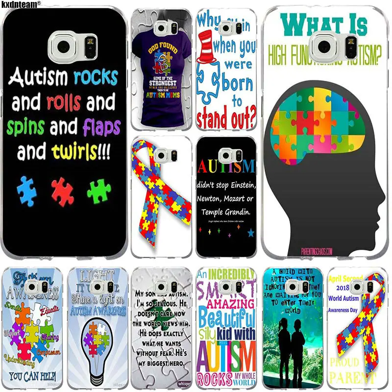 

Autism Awareness Art Fashion Phone Case for Samsung S3 S4 S5 S6 S6edge S6dege plus S7 S7edge S8 S8plus S9 S9plus