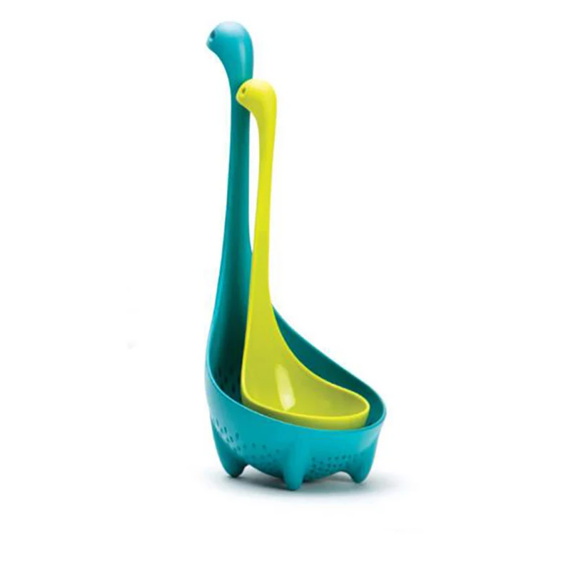 3pcs kitchen set ness monster dinosaur spoon strainers combination Colander Cooking Tools set free color D01908