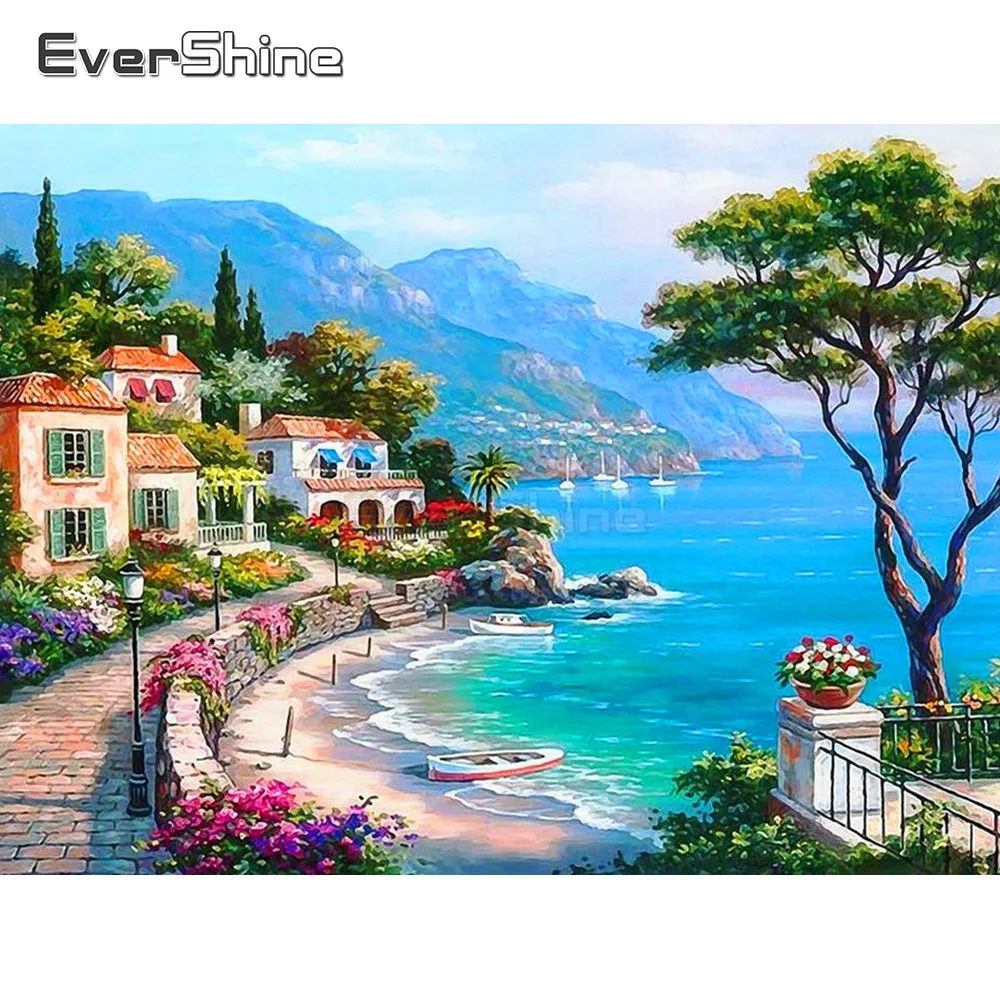 EverShine Алмазная вышивка декорация мозаика/круглая алмазная живопись крестиком