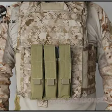 Emerson Молл MP7 тройной подсумок Airsoft военный Журнал Мешок Пейнтбол Mag Чехол Combat Охота Аксессуар EM6056