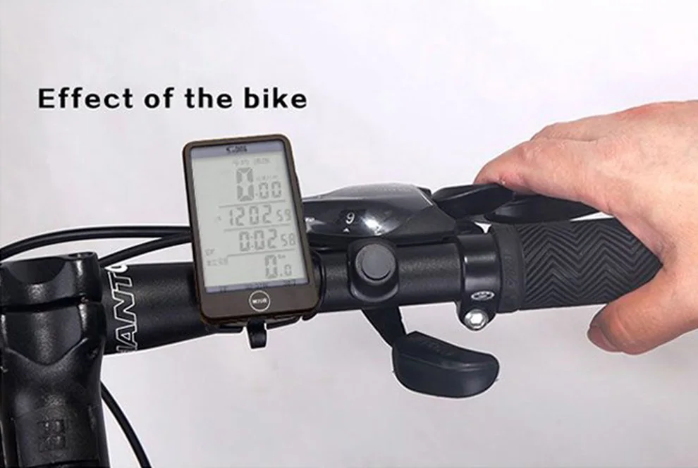 Беспроводной ЖК-Подсветка велосипед велосипеда одометр спидометр Водонепроницаемая сенсорная кнопка ЖК-компьютер с подсветкой