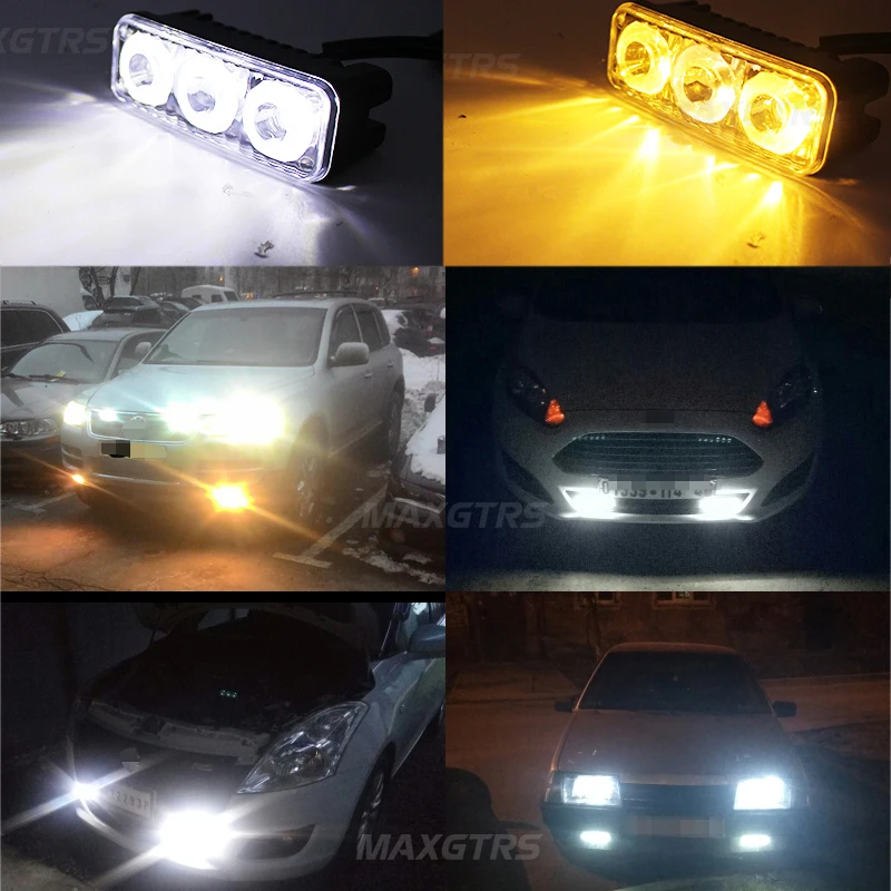 MAXGTRS DRL водонепроницаемые автомобильные светодиодсветодиодный дневные ходовые