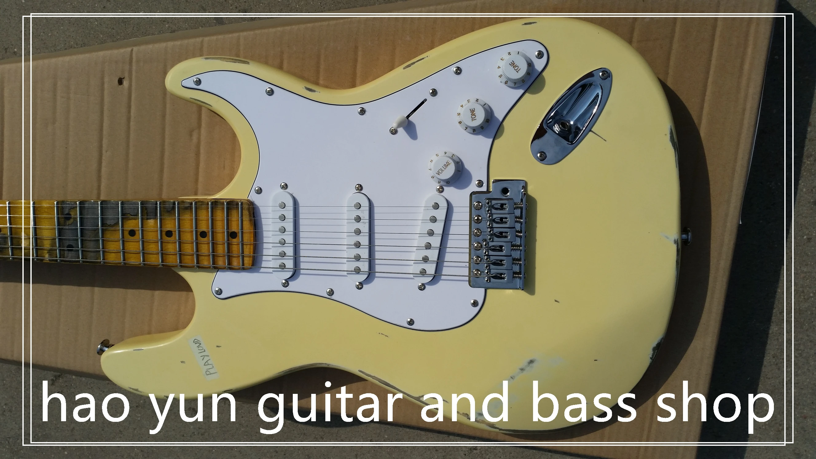 

electric gutiar vintage guitar 21 fret maple wood fingerboard