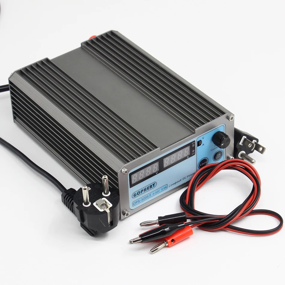 

CPS-3205 II Precision Compact Digital DC Power Supply +37pcs DC cable connector for Lab computer repair Switching power supply