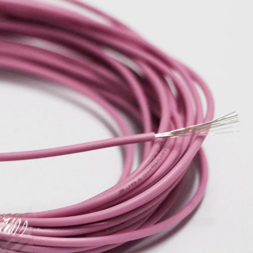 10 м 24AWG UL1007 гибкий электронный провод 24 awg 1,4 мм ПВХ электронный провод DIY ремонт кабель подключения 12 цветов 1007 изолированный провод - Цвет: Розовый