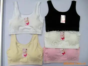 

Cotton women camis belt chest pad bra no steel leisure round neck base sleeveless vest female wholesale 117