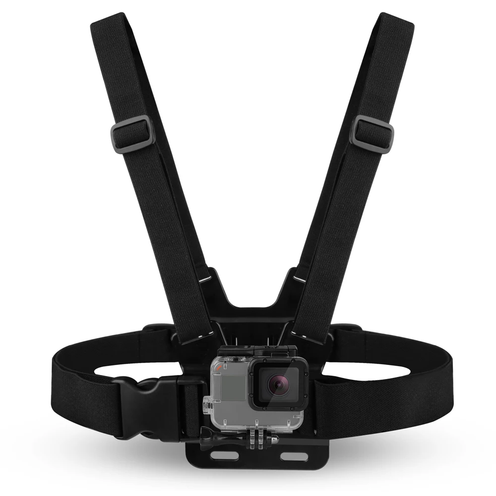 3 в 1 JMFOTO двухстороннее регулируемое нагрудное крепление для камеры GoPro Hero 6 5 4 SJCAM N