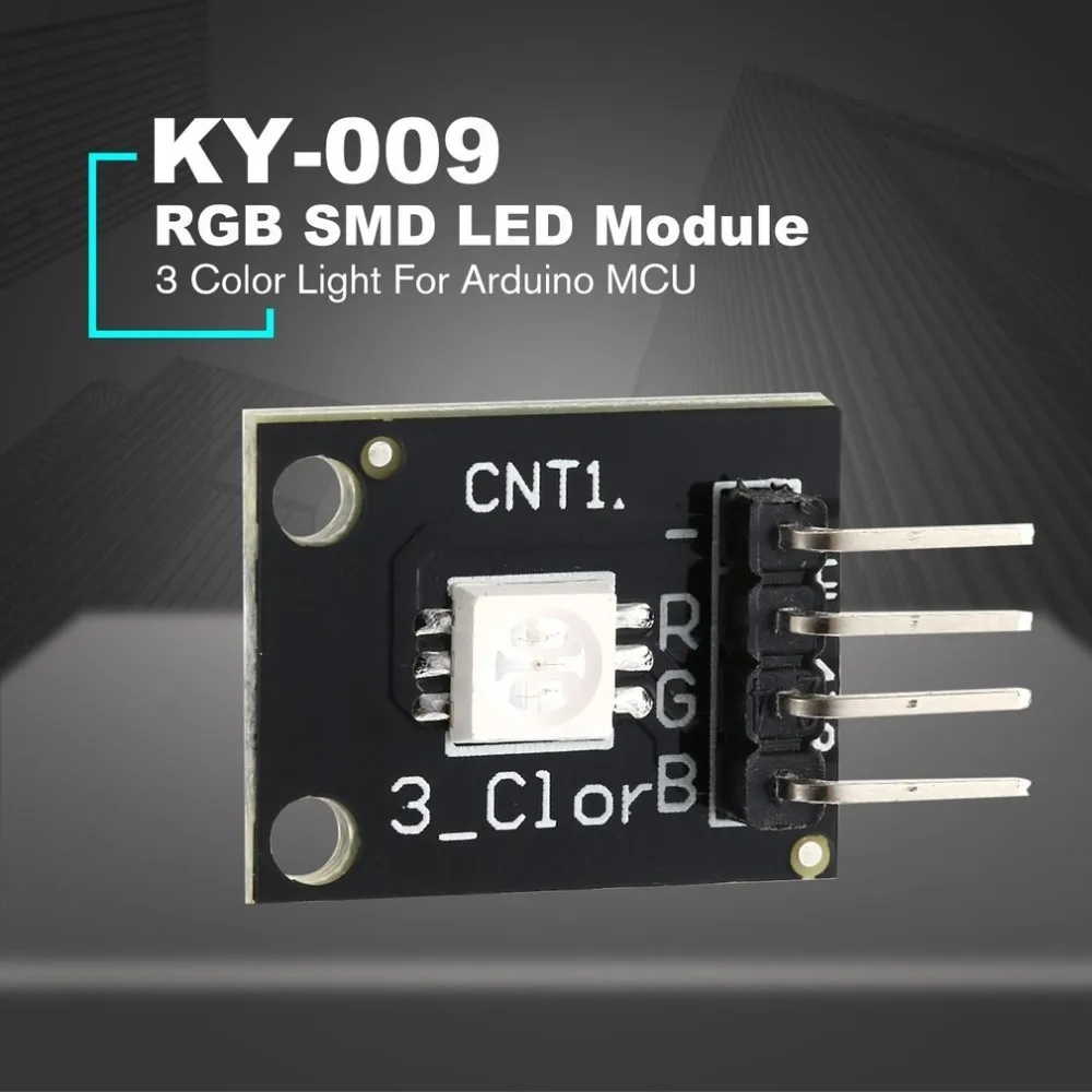5 шт. KY-009 5050 ШИМ модулятор RGB SMD светодиодный модуль 3 цвета светильник для MCU Raspberry CF доска три основных цвета