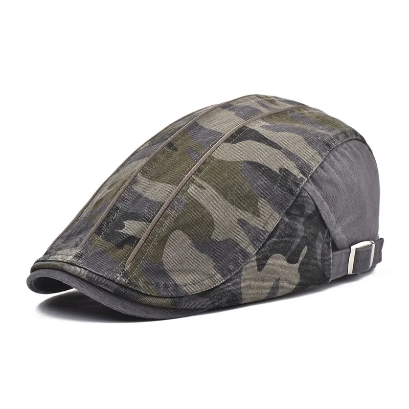 camouflage flat cap