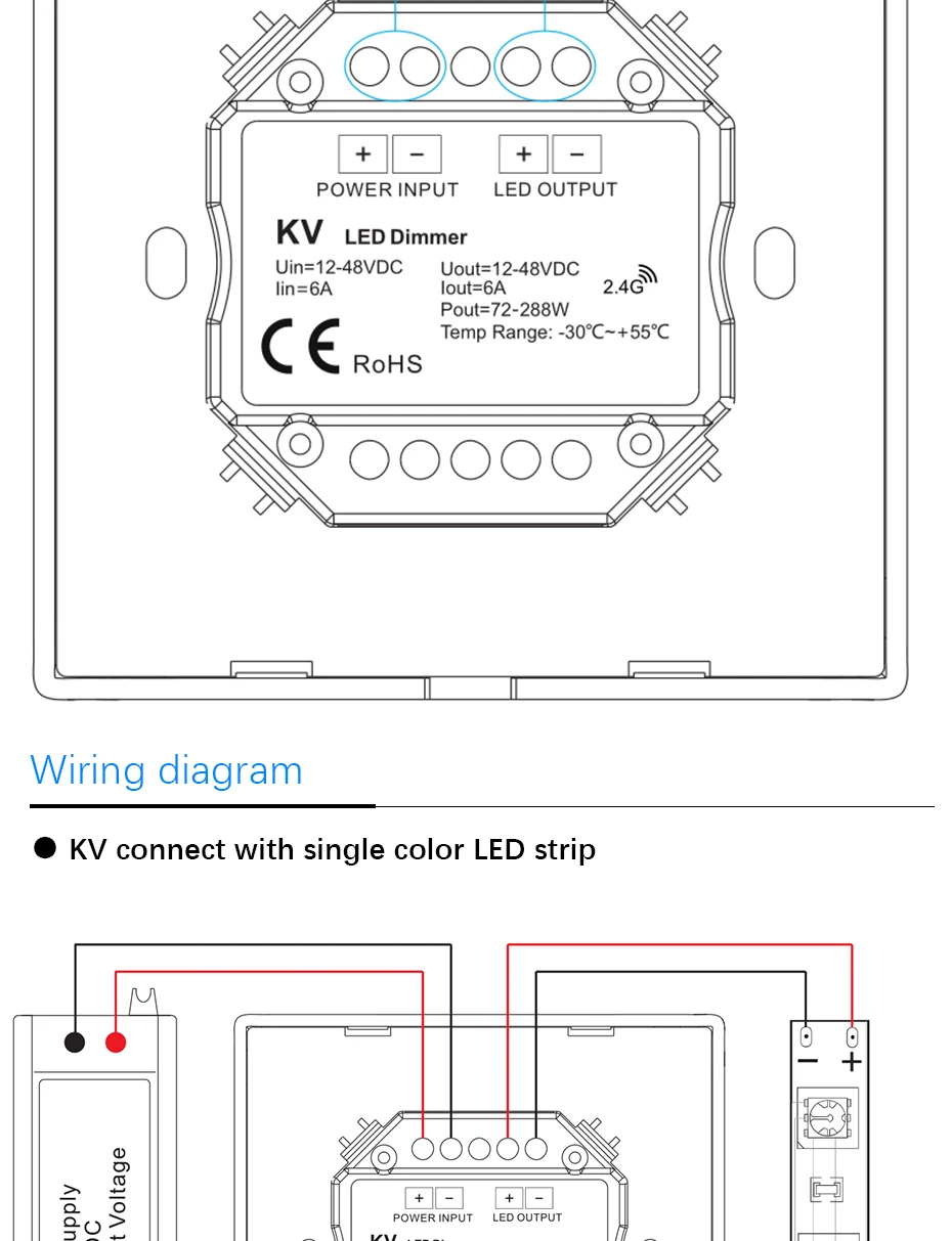 Светодиодный диммер 12 V 5 V 24 V 36 V PWM Беспроводной регулятор яркости светодиодного освещения переключатель вкл/выкл с 2,4 г 4 зоны пульт дистанционного управления для одного Цвет Светодиодные ленты