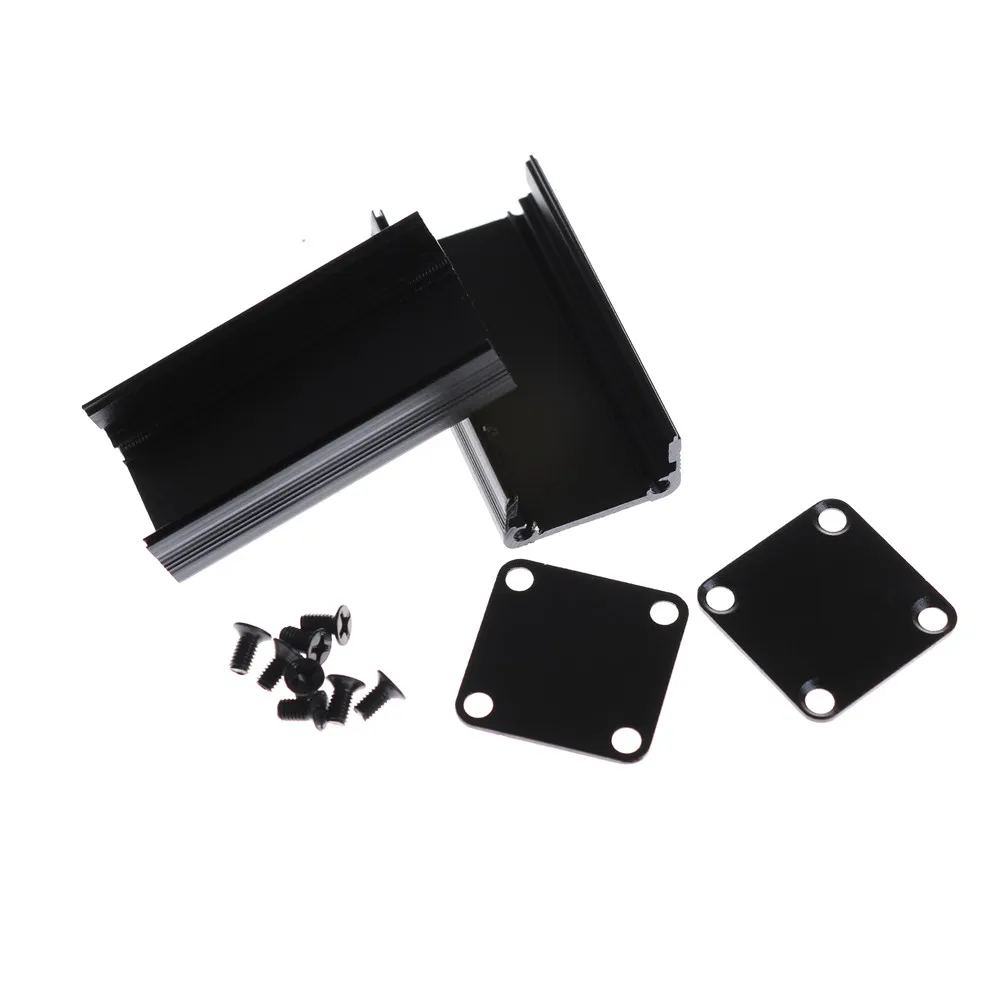 1Set 50x25x25mm Black Enclosure Electronic Project Case For PCB Extruded Aluminum Box Case Whosesale