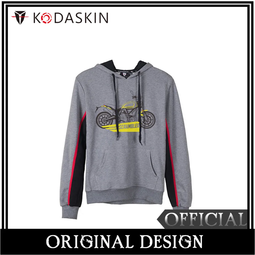 

KODASKIN Men Cotton Round Neck Casual Printing Sweater Sweatershirt Hoodies for Scrambler Icon