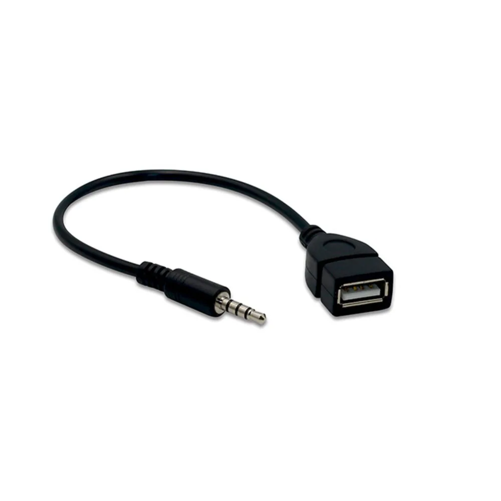 Высокое качество 3 5 мм штекер аудио разъем AUX USB 2 0 Тип Женский Адаптер конвертера