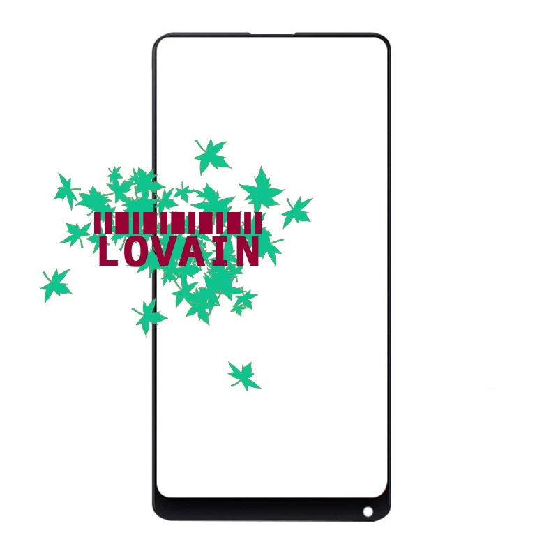 LOVAIN 10PCS Black White Genuine Original For Xiaomi Mix 2 Mi Mix Evo Front Glass Lens