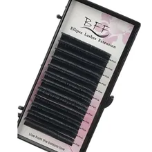 BFF бренд 10 коробка эллипса плоские накладные ресницы для наращивания 0,15/0,2 C/D мягкие со вкусом высокого качества индивидуальные наращивания ресниц