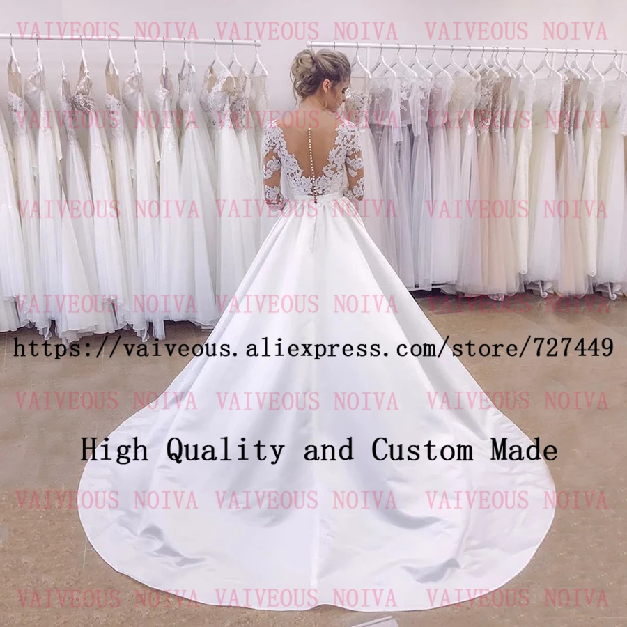 Robe de mariee дешевое свадебное платье сексуальное богемное атласное с аппликацией и